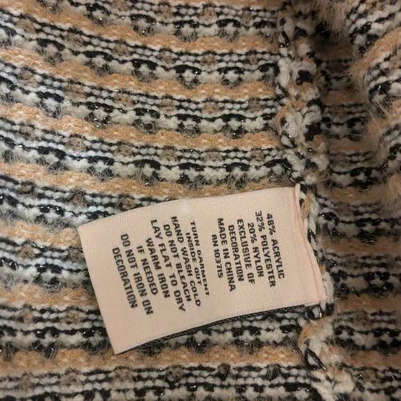 Nanette Lepore Tweed Cardigan L - Picture 6 of 14